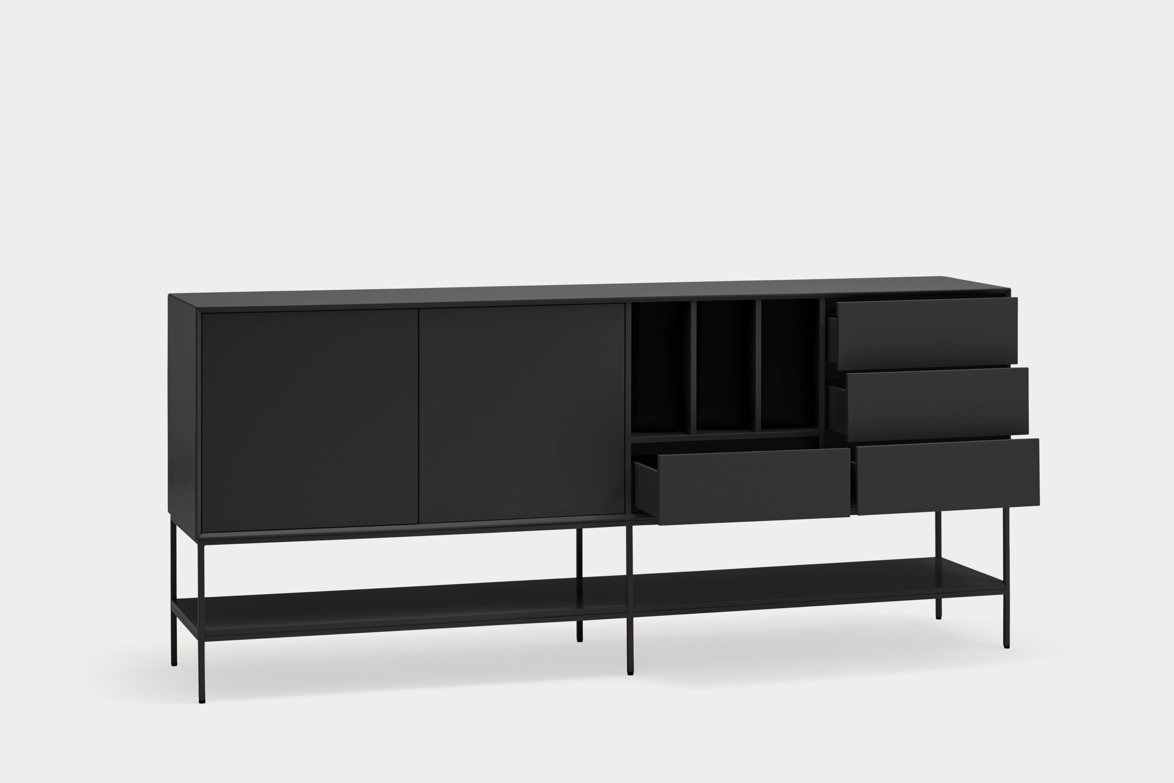 Шкаф из МДФ с распашными дверцами и ящиками TEULAT Platt ARCH-00010353 - Вид №12