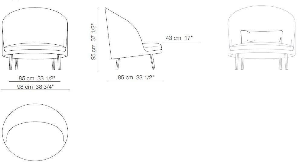 arflex Кресло с мягкой обивкой Jim&jules sun-id-1491824 - Вид №10