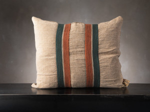 Прямоугольная подушка из льна и хлопка