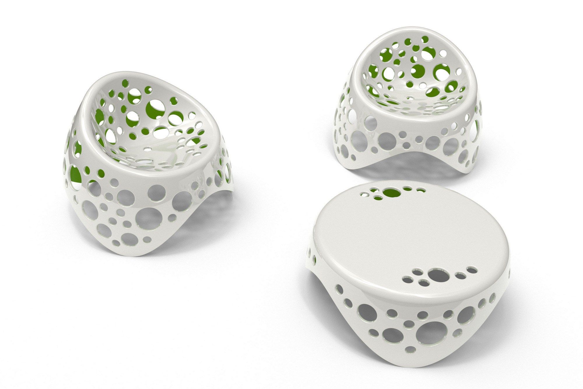 Круглый низкий журнальный столик Giovannetti Moss ARCH-00013009 - Вид №1