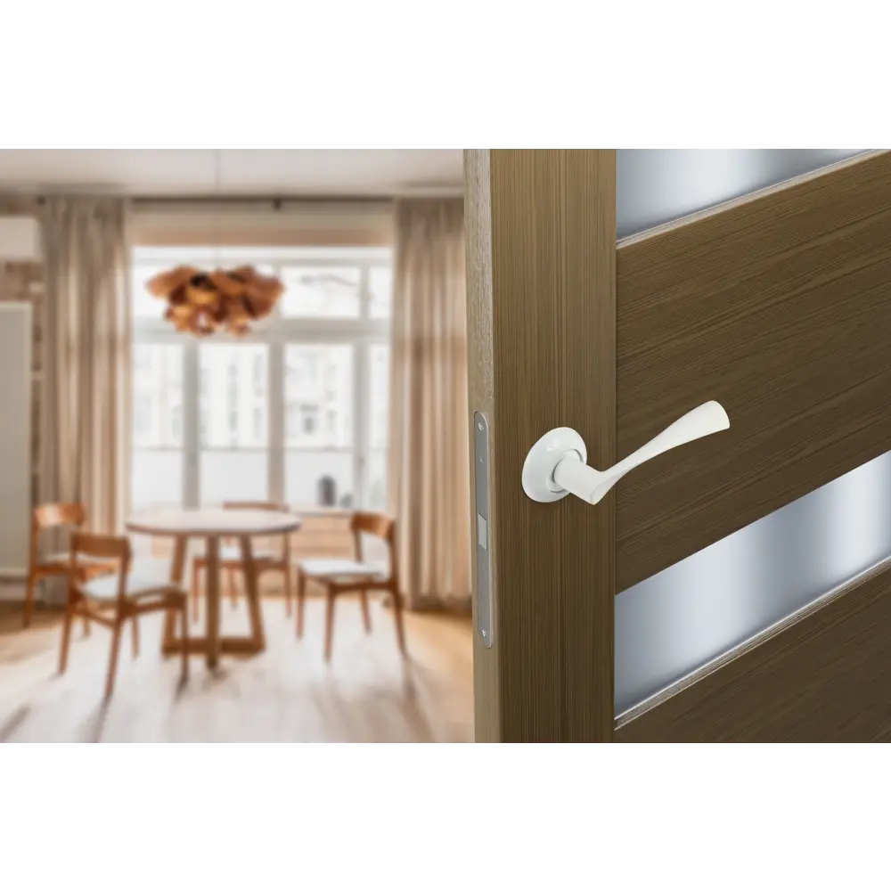 Дверные ручки EDSON EDS-14-Z01 белые для межкомнатных дверей 85170506 STLM-0059403 - Вид №9