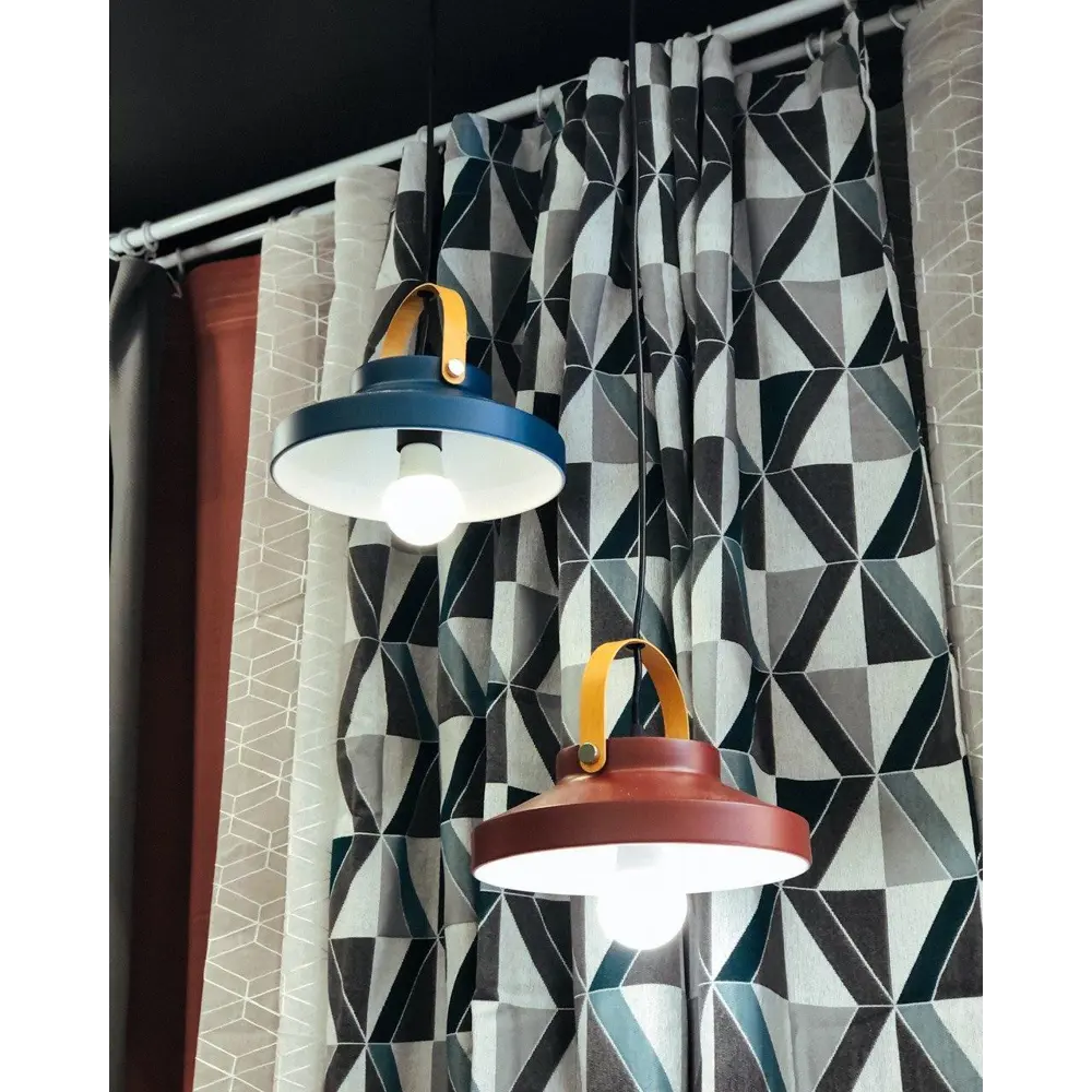 Подвесной светильник Toplight Wendi, 1 лампа, 7 м², цвет красный/дерево STLM-2069607 - Вид №9