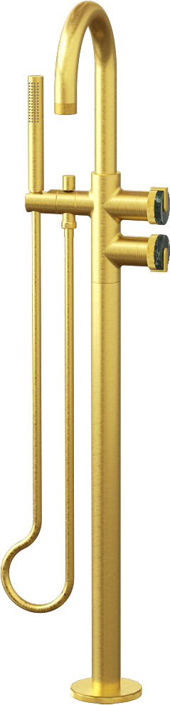 E-11554-R2MG-L1BB-BAU Смеситель напольный отдельностоящий (внешняя часть) GRAFF MOD+