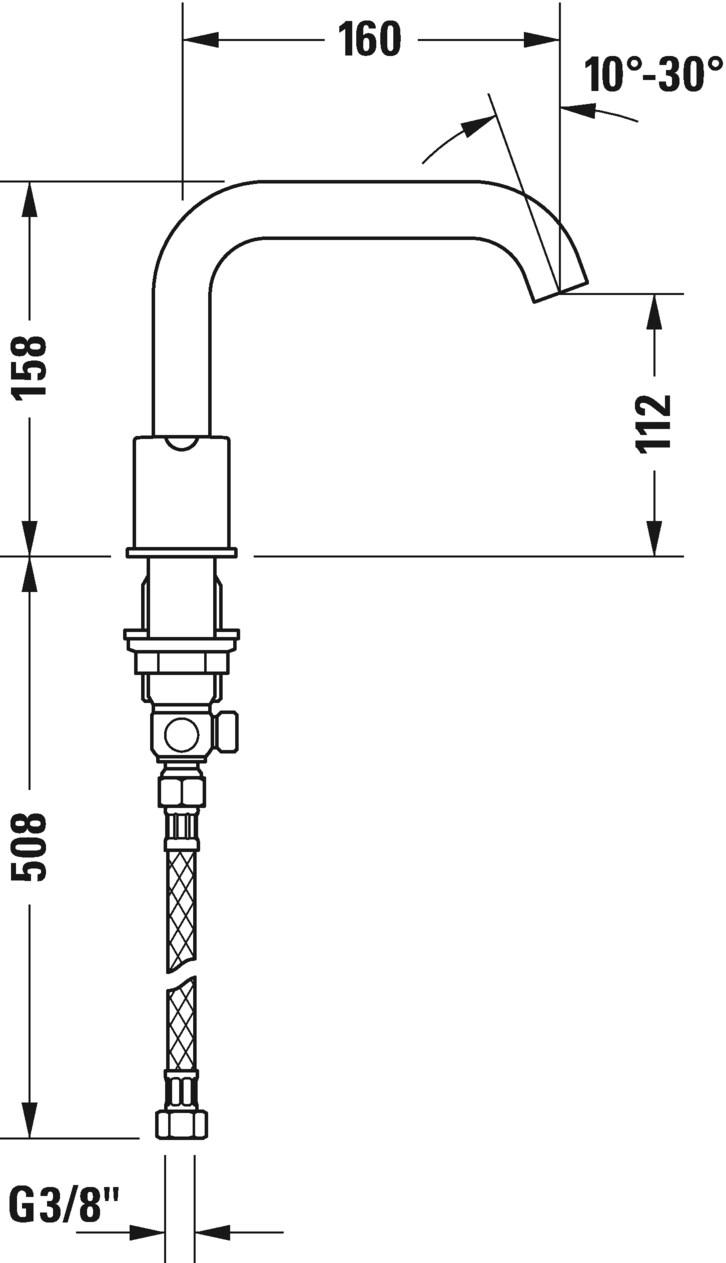 Duravit Смеситель для умывальника с раздельными розетками C.1 sun-id-1476588 - Вид №4