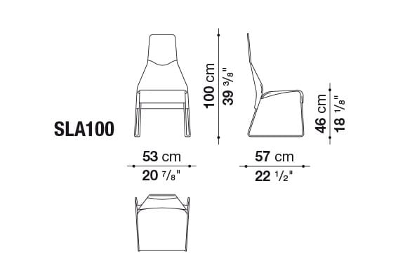 Стул из ткани с высокой спинкой B&B Italia Lazy ' 05 ARCH-00059011 - Вид №4