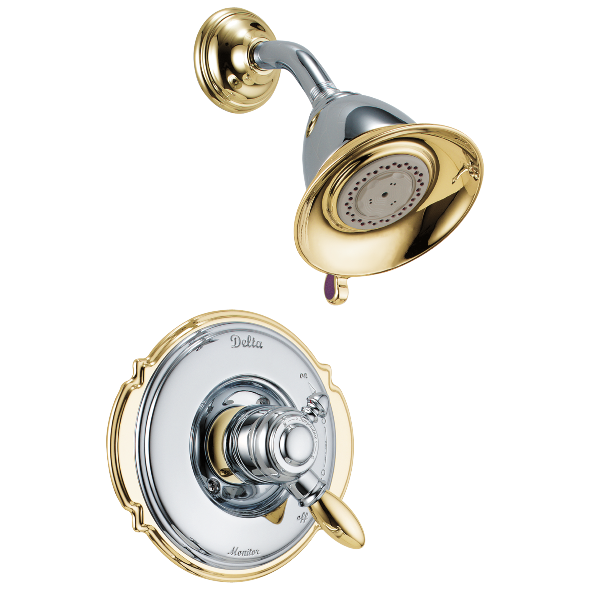 T17255-CB Облицовка для душа Monitor® серии 17 Delta Faucet Victorian Хром и полированная латунь