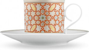 10595347 Furstenberg Чашка кофейная с блюдцем Furstenberg "Раджастан" 200мл Фарфор