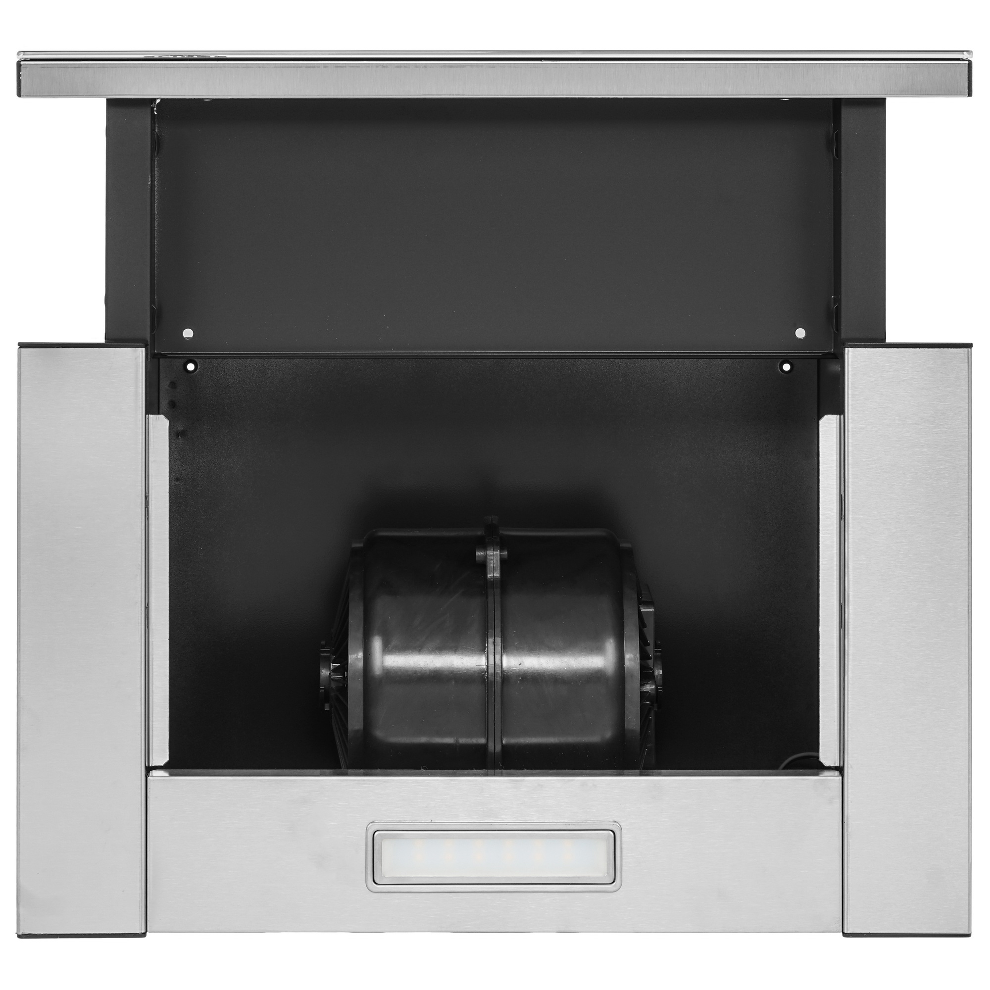 1183417 Вытяжка телескопическая ELIKOR Интегра Glass 45Н-400-В2Д серебристый/черный STDN-0151819 - Вид №8