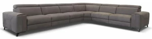Rossini Sofas Угловой диван в коже с электроприводом