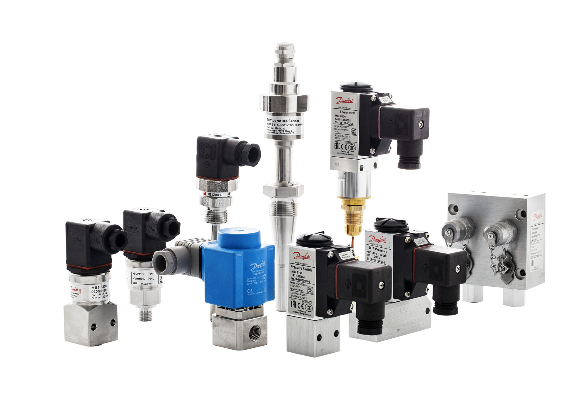 Danfoss MBS 3300 — преобразователи (датчики) давления для судостроения MBS 3300 Преобразователь давления 060G1468  - Вид №3