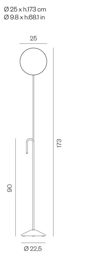 Напольное зеркало из стали с порошковым покрытием BD Barcelona батон ARCH-00151681 - Вид №15