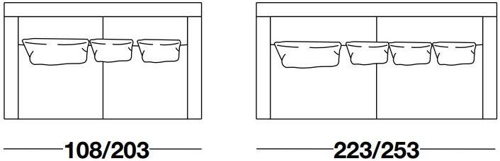 Frigerio Salotti 4-х местный тканевый диван Jordan sun-id-1459335 - Вид №3