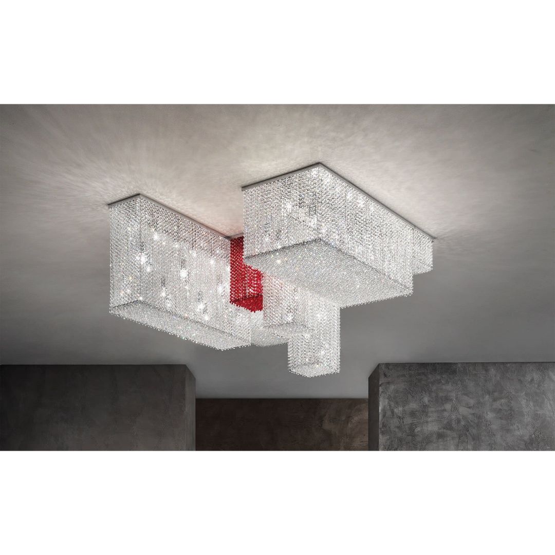 Masiero CUBO PL/LONG/Q/CUT CRYSTAL люстра потолочная 117449 - Вид №1