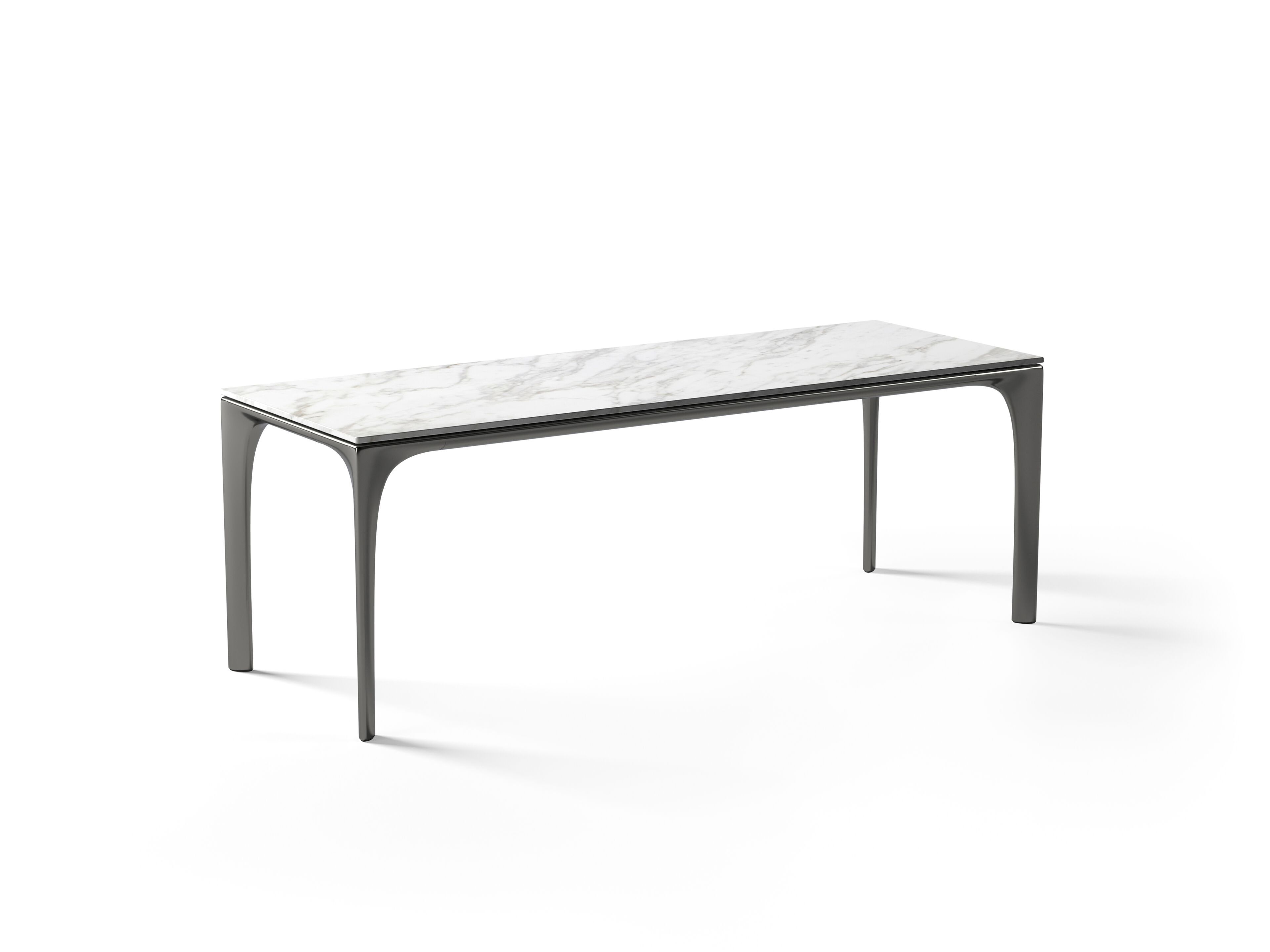 Прямоугольный журнальный столик с мраморной столешницей Natuzzi Italia Skyline ARCH-00104354