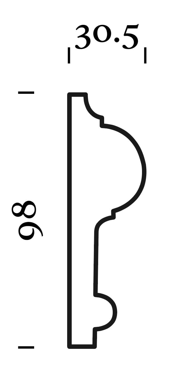 Гипсовая планка GESSO 221 CIMAISE ARCH-00083771 - Вид №4