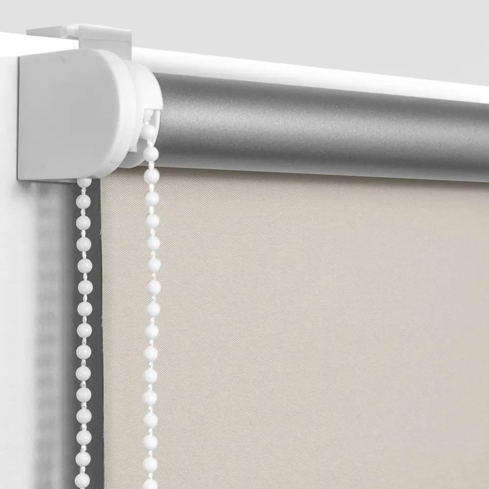 Штора рулонная блэкаут Эскар 50x160 см светло-бежевая Moon 6 BLACKOUT STLM-2011387 - Вид №1