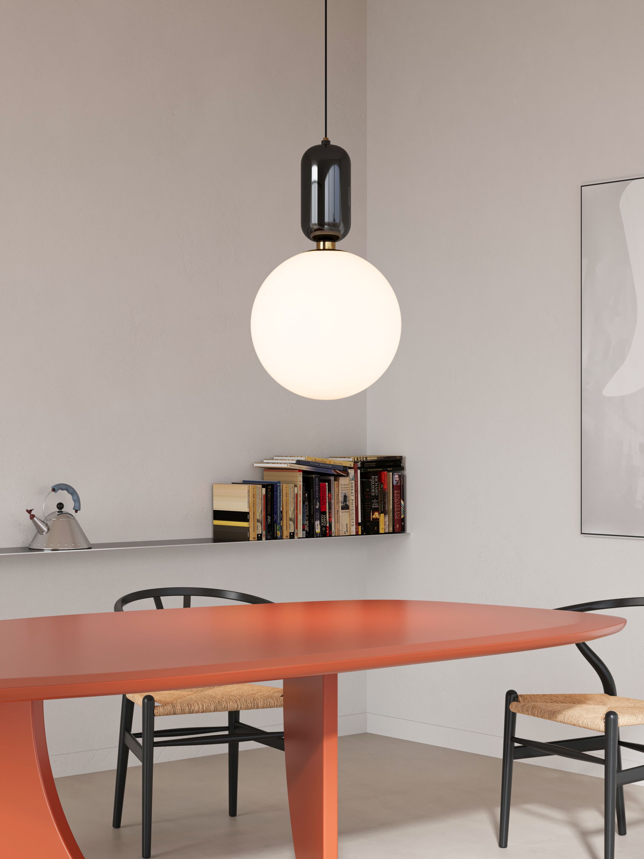 Керамическая и опаловая стеклянная подвесная лампа PARACHILNA Aballs ARCH-00061642 - Вид №8