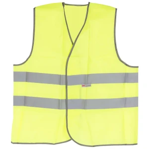 Жилет сигнальный для водителя размера 56-58, полиэфир, цвет лимонный