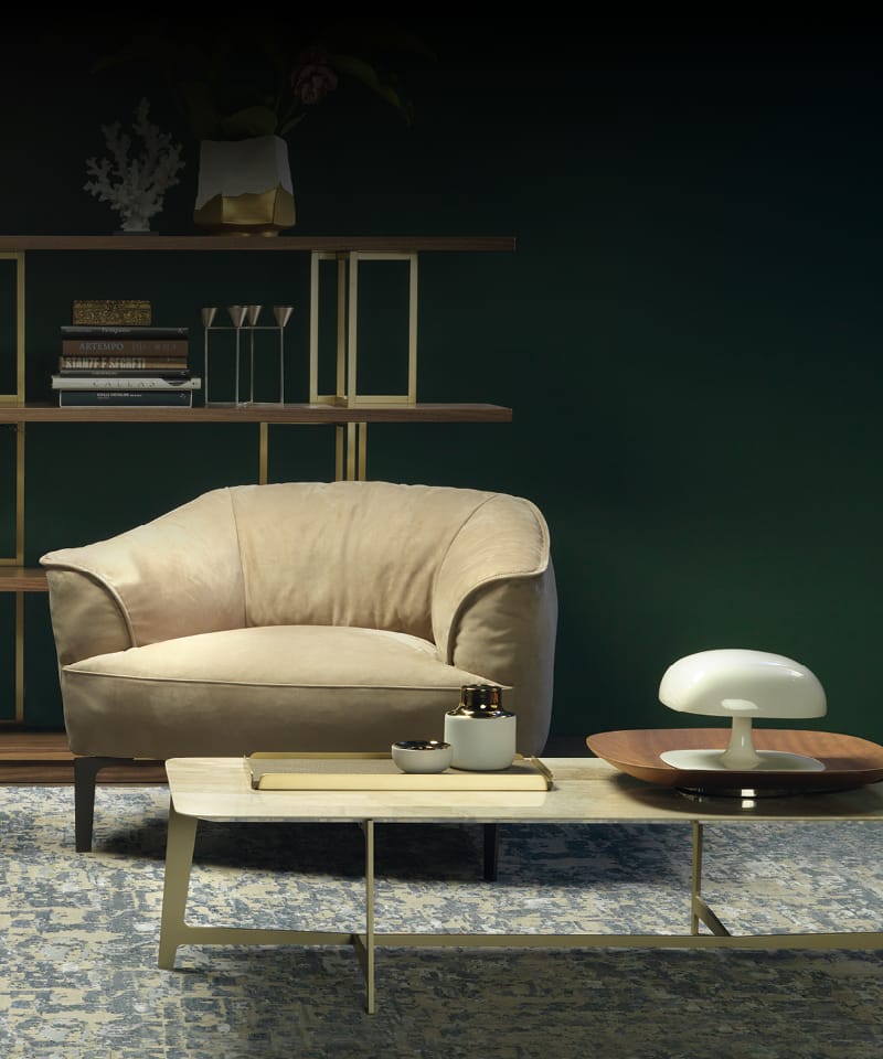 Прямоугольный мраморный журнальный столик Borzalino BSeries ARCH-00098408 - Вид №2