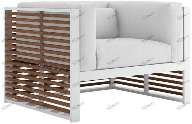 GANDIABLASCO Садовое кресло из тика с подлокотниками Dna teak sun-id-1410391