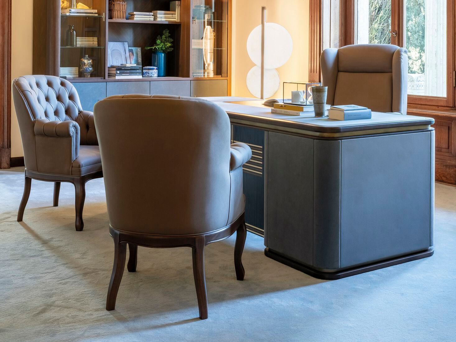 Кожаное кресло с подлокотниками Bellotti Ezio Charming ARCH-00131319 - Вид №5