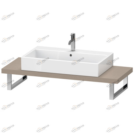BR100C07575 Brioso Консоль для накладной и встраиваемой сверху раковины компакт Лен, декор Duravit