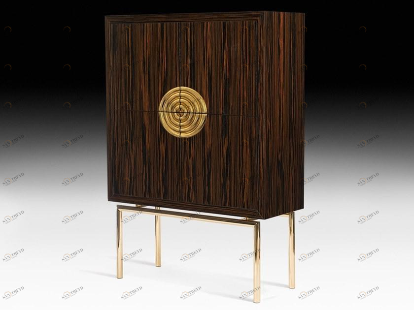 VGnewtrend Комод из черного дерева с распашными дверцами Original sin 7511967.71 