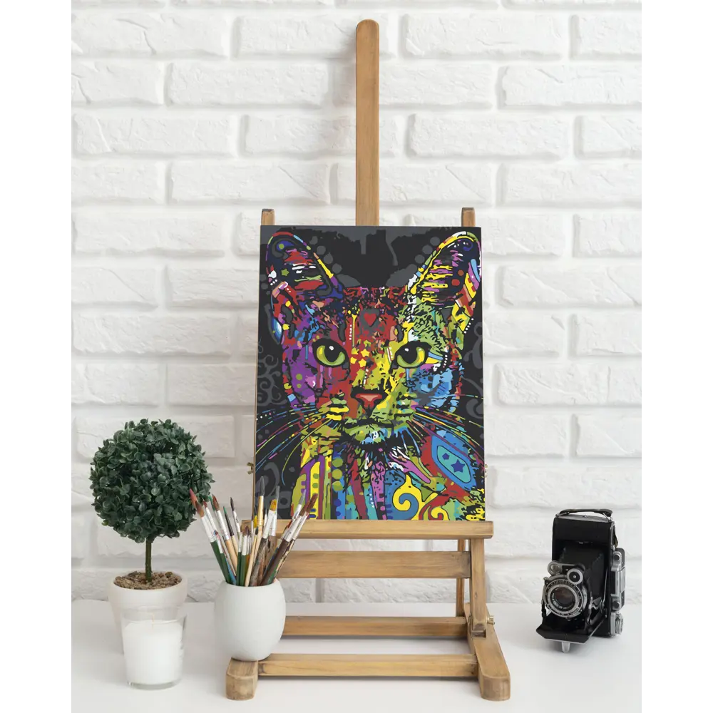 Картина по номерам Креативный усатый 40х50 см FBRUSH STLM-2088656 - Вид №2