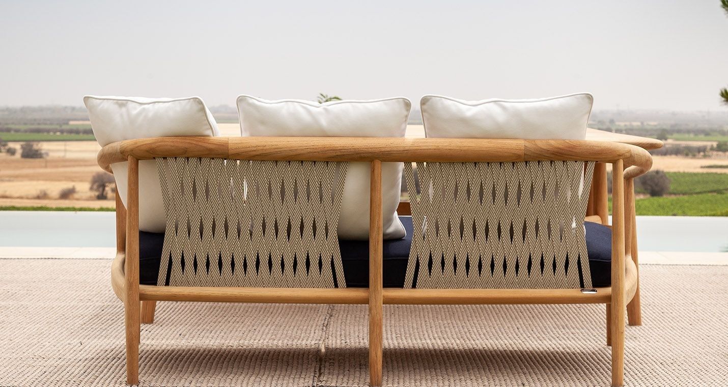 Садовый диван из тикового дерева Poltrona Frau Boundless Living Outdoor Collections ARCH-00054165 - Вид №8