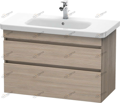 DS648203131 Тумбочка подвесная DuraStyle #DS6482 930 x 448 мм Сосна серебристая, декор Duravit