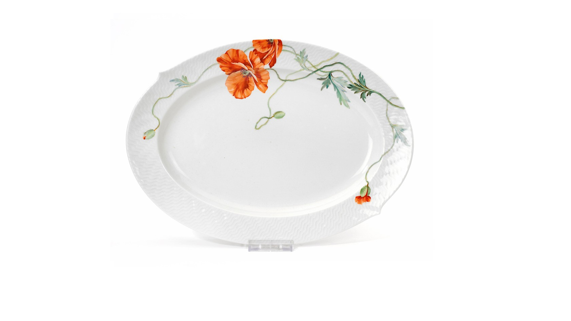 10598663 Meissen Сервиз столовый 6/22 "Игра волн, рельеф, маки" Фарфор  - Вид №1