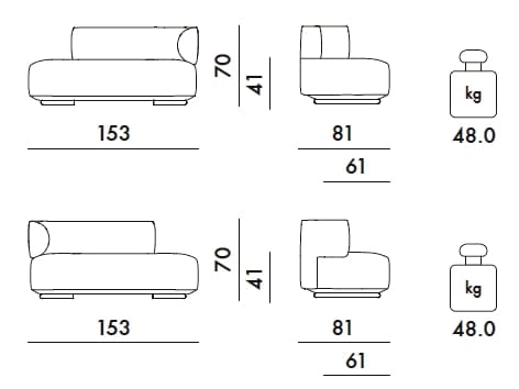 Съемная ткань Dormeuse Kartell K-Waiting ARCH-00037960 - Вид №72