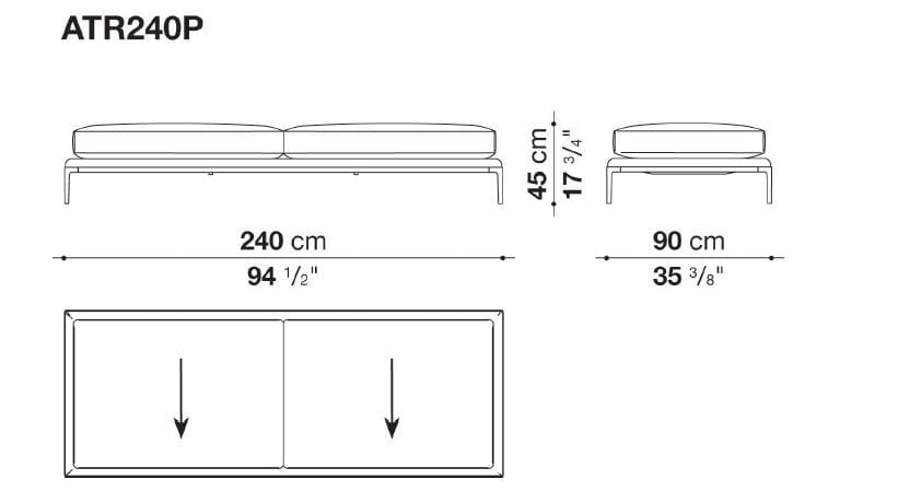 Кожаный Dormeuse B&B Italia Атолл ARCH-00030823 - Вид №4