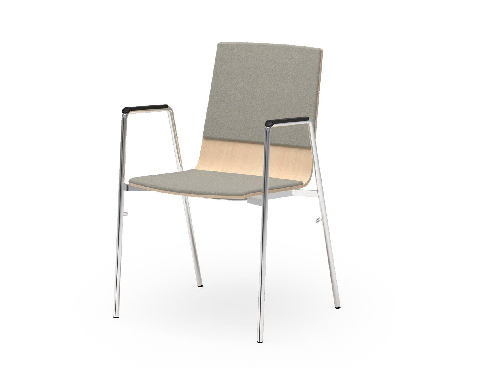 Деревянный штабелируемый стул для конференций с подлокотниками SCHNEEWEISS interior ARKETTO 155 ARCH-00023669