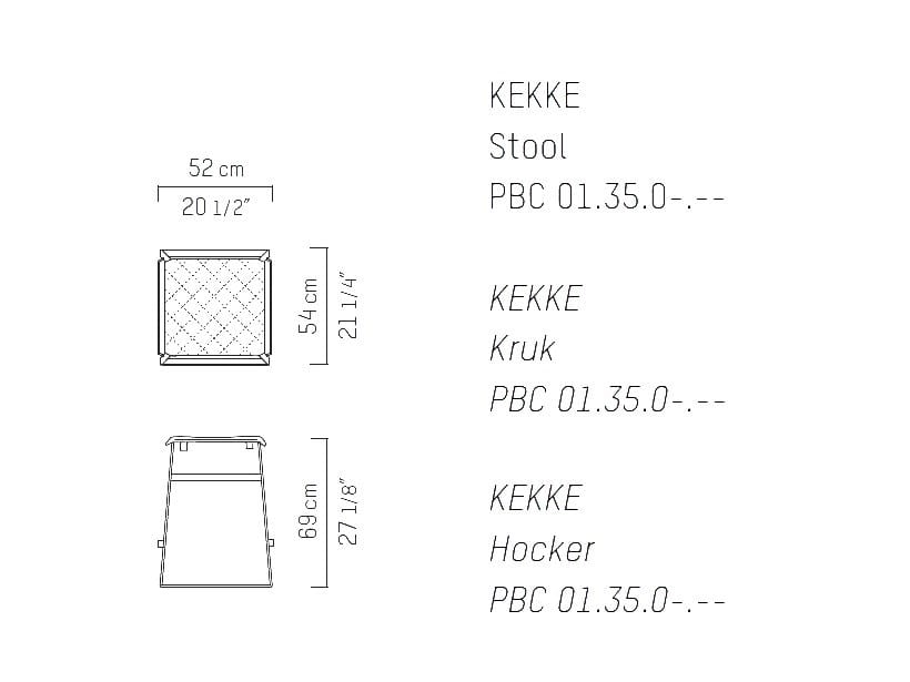Мягкий табурет с подставкой для ног Piet Boon KEKKE living ARCH-00104197 - Вид №2