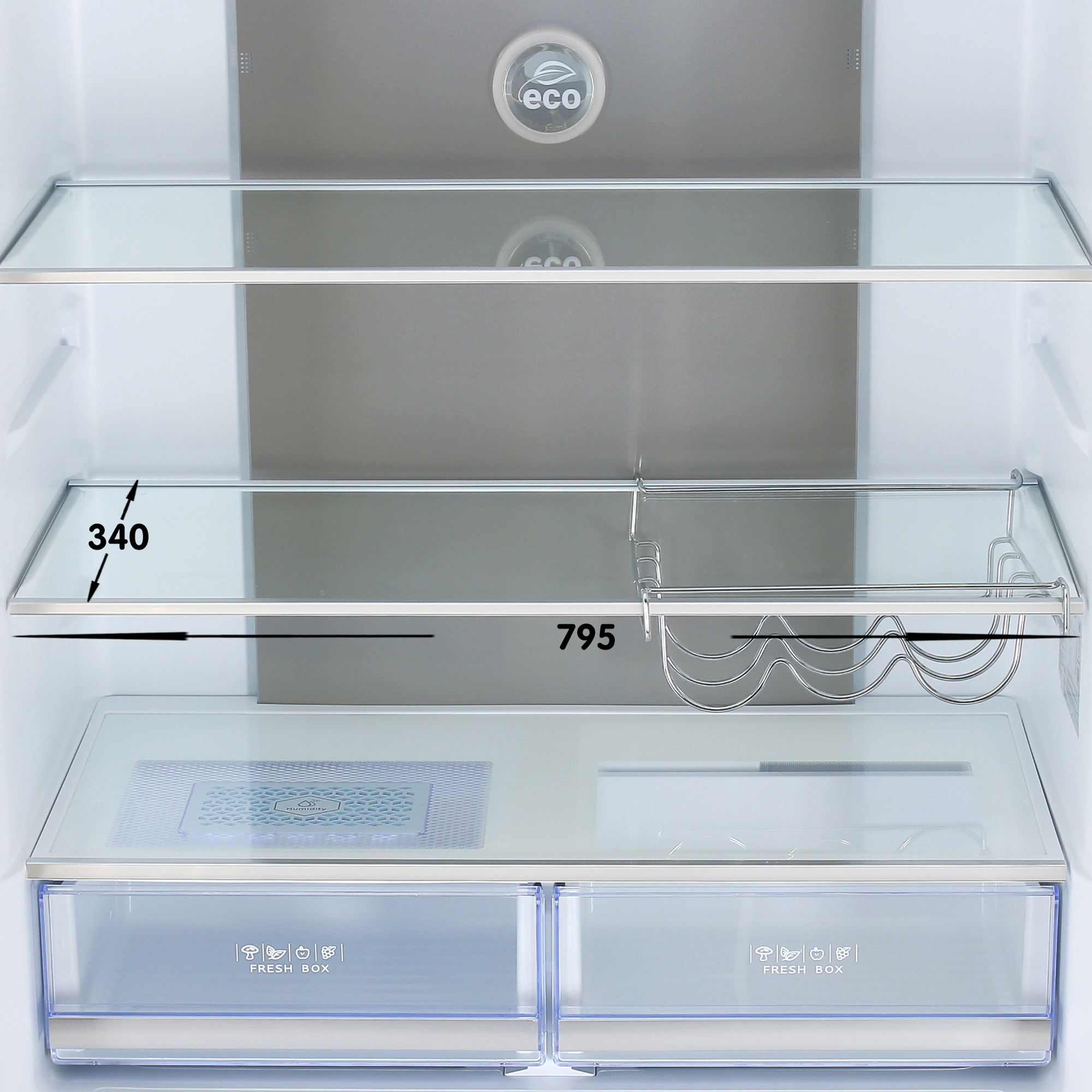 9901136 Холодильник многодверный   HIBERG RFQ-500DX NFGY inverter бежевый STDN-0135168 - Вид №8