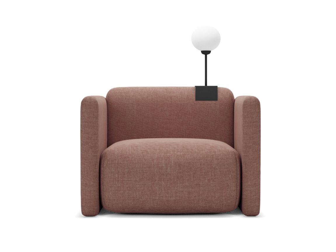 Тканевое кресло с подлокотниками HANNABI ARM NO. 01 ARCH-00045810