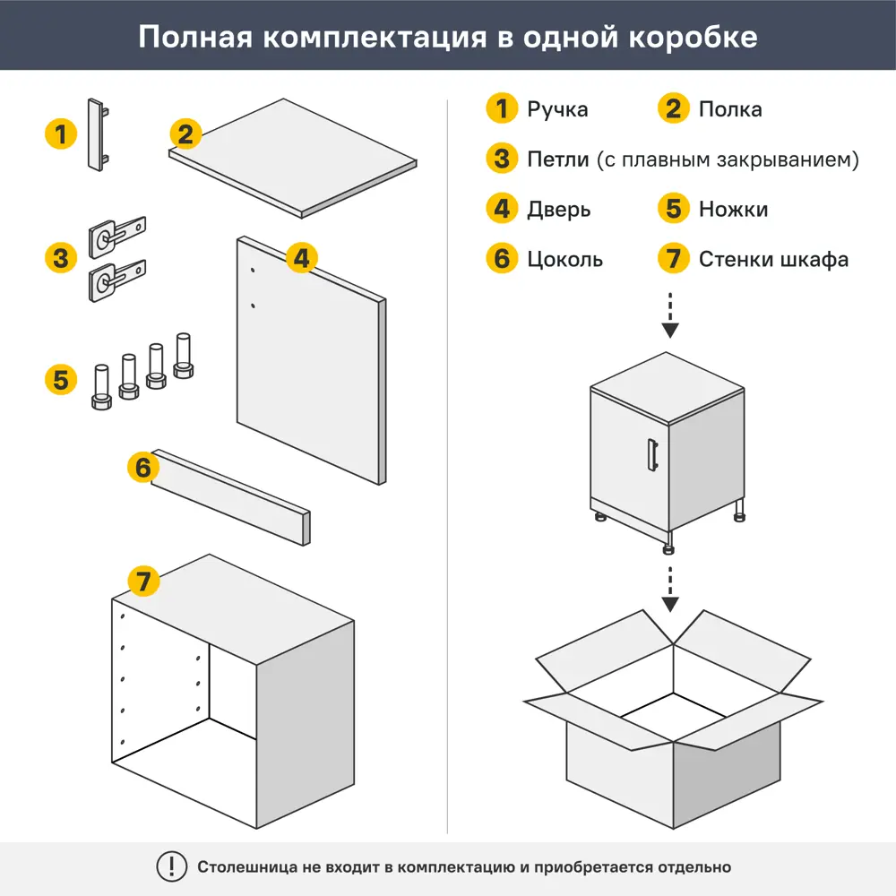 Навесной шкаф Орель 40x67.6x29 см ЛДСП цвет бежевый Santreyd STLM-2017660 - Вид №6
