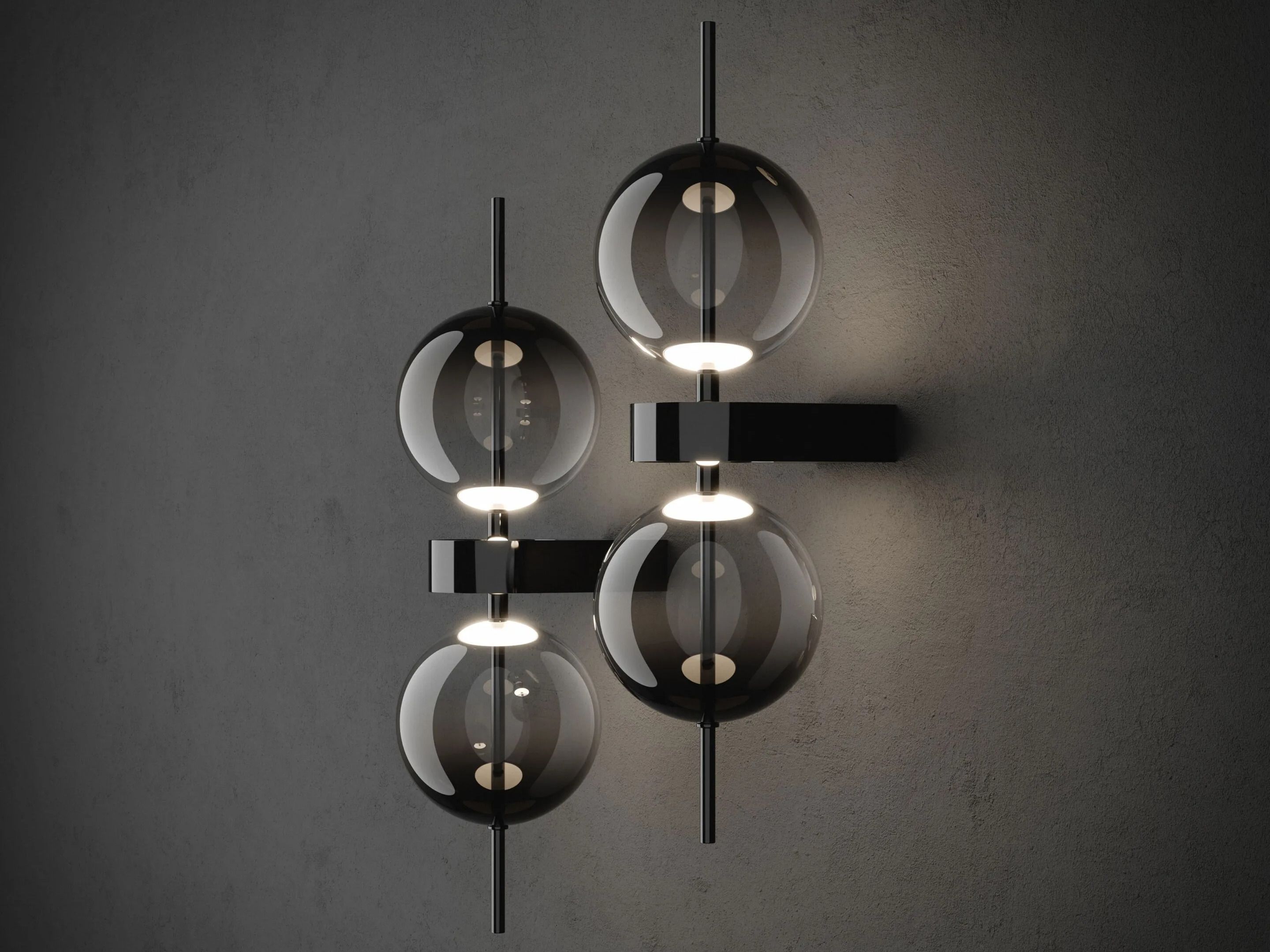 Стеклянный светодиодный настенный светильник Maytoni DOUBLE MOON ARCH-00046054 - Вид №1