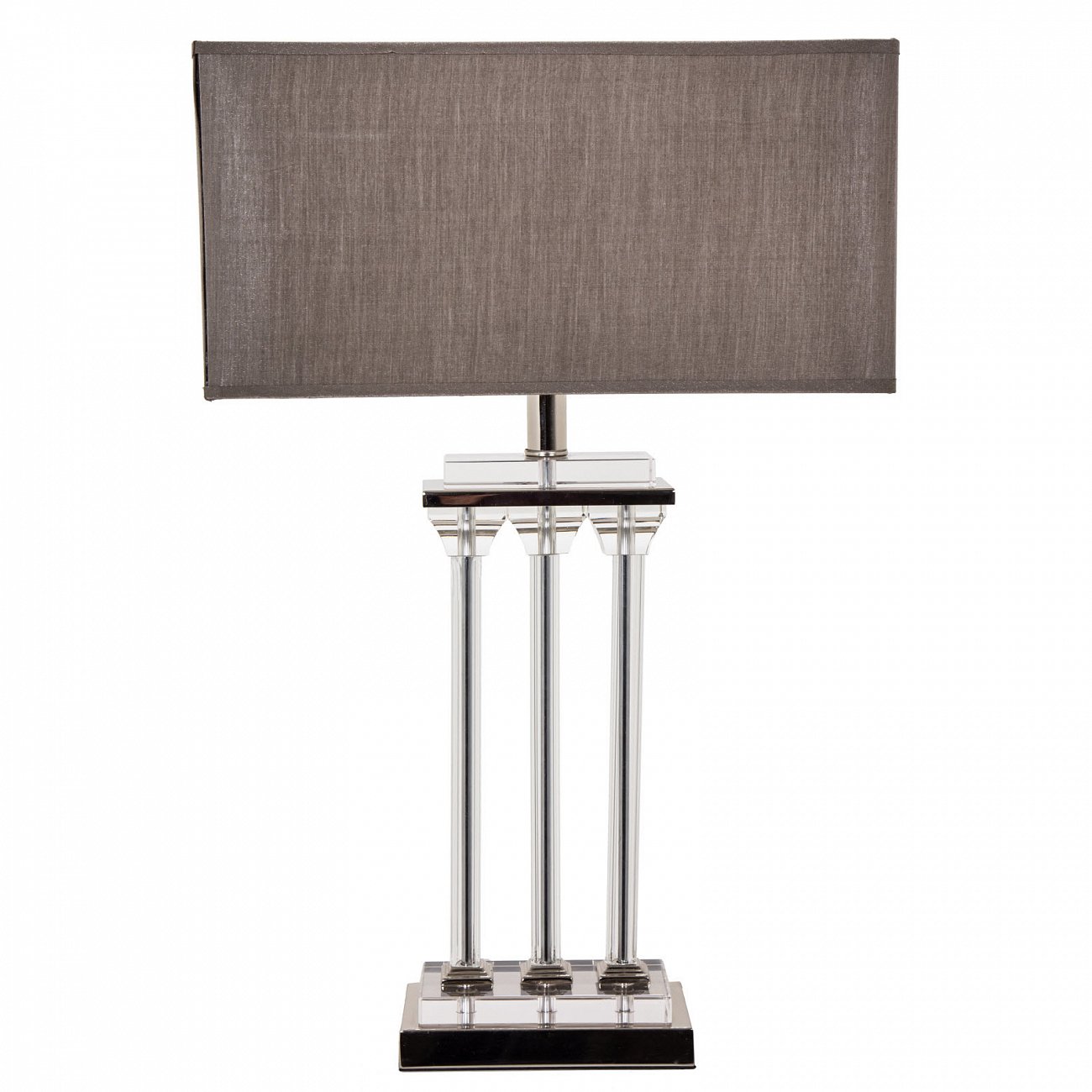 Настольная лампа Elin 5494 PUSHA ИНТЕРЬЕРНЫЕ 061756 Коричневый;хром  - Вид №1