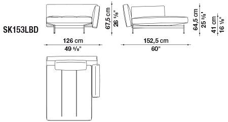 B&B Italia Модульный тканевый диван Saké sun-id-1382720 - Вид №5