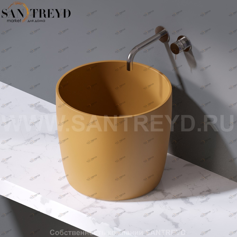 L106.133 Накладная раковина на столешницу  овальная A. e T. Italia PILLAR AeT ITALIA