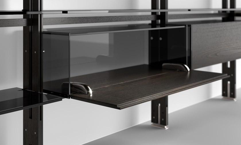 Tonelli Design Модульный книжный шкаф из дерева и стекла sun-id-1477283 - Вид №3