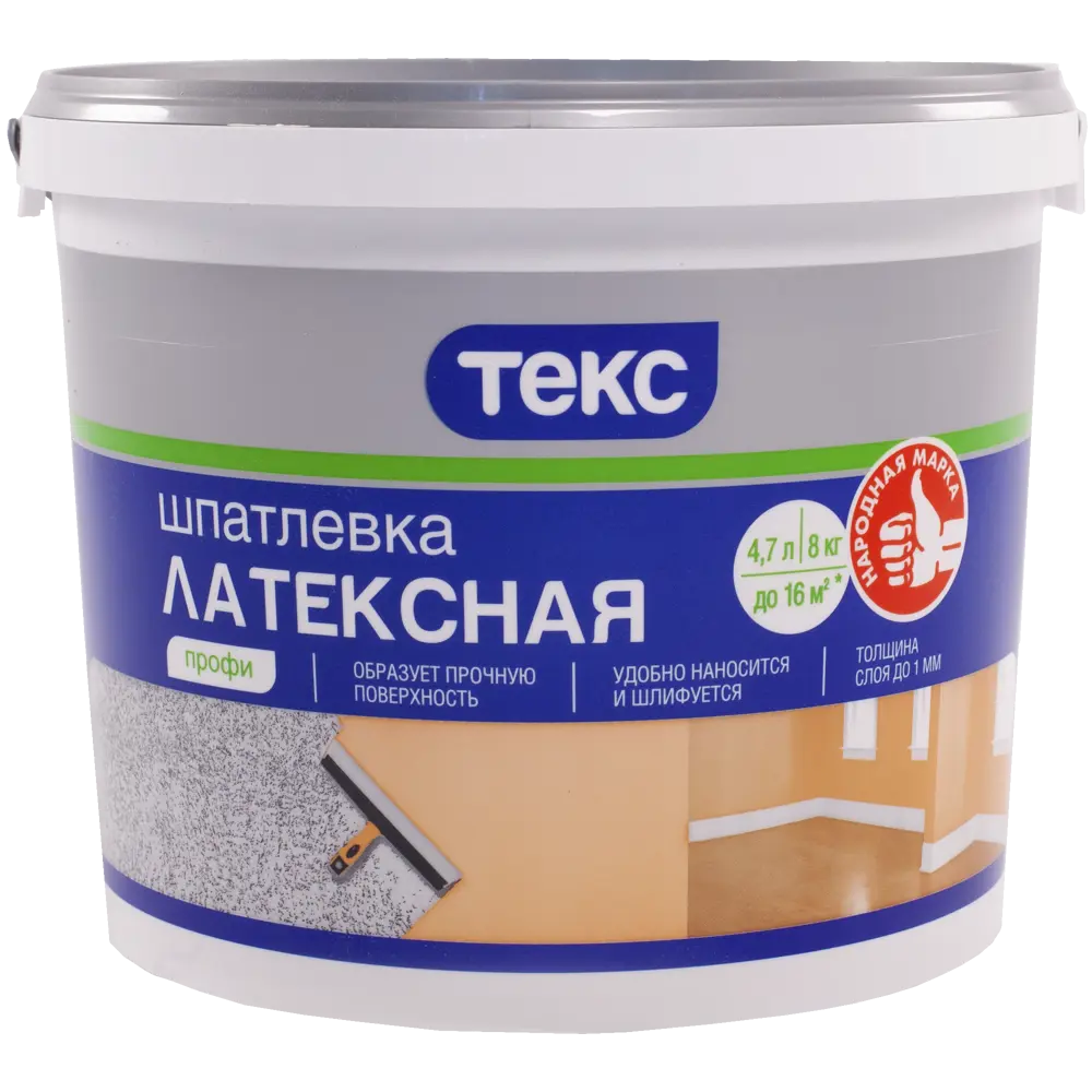 Шпатлевка латексная Текс Профи 8 кг 82620118 STLM-2013988 