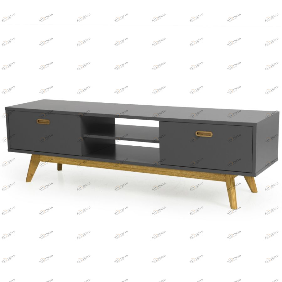 Тумба под ТВ Tenzo Bess, 50х170х43 см, дуб, серая 2162014