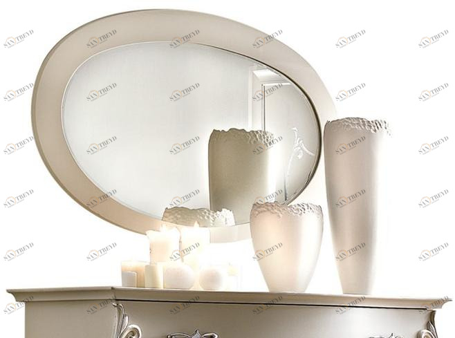 Barnini Oseo Овальное зеркало из дерева с настенной рамой Sogni d'amore Sa116