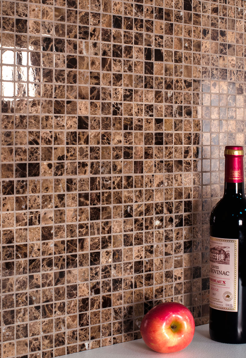 Мраморная мозаика DARK EMPERADOR – элегантность в каждом квадрате STP-ST106 INCOLOR Classic - Вид №5