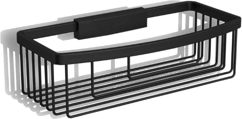 72360T-BPC Душевая полка VICO подвесная цвет черный матовый LANGBERGER VICO, BLACK EDITION