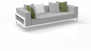 Talenti 3-х местный тканевый садовый диван Cleo alu