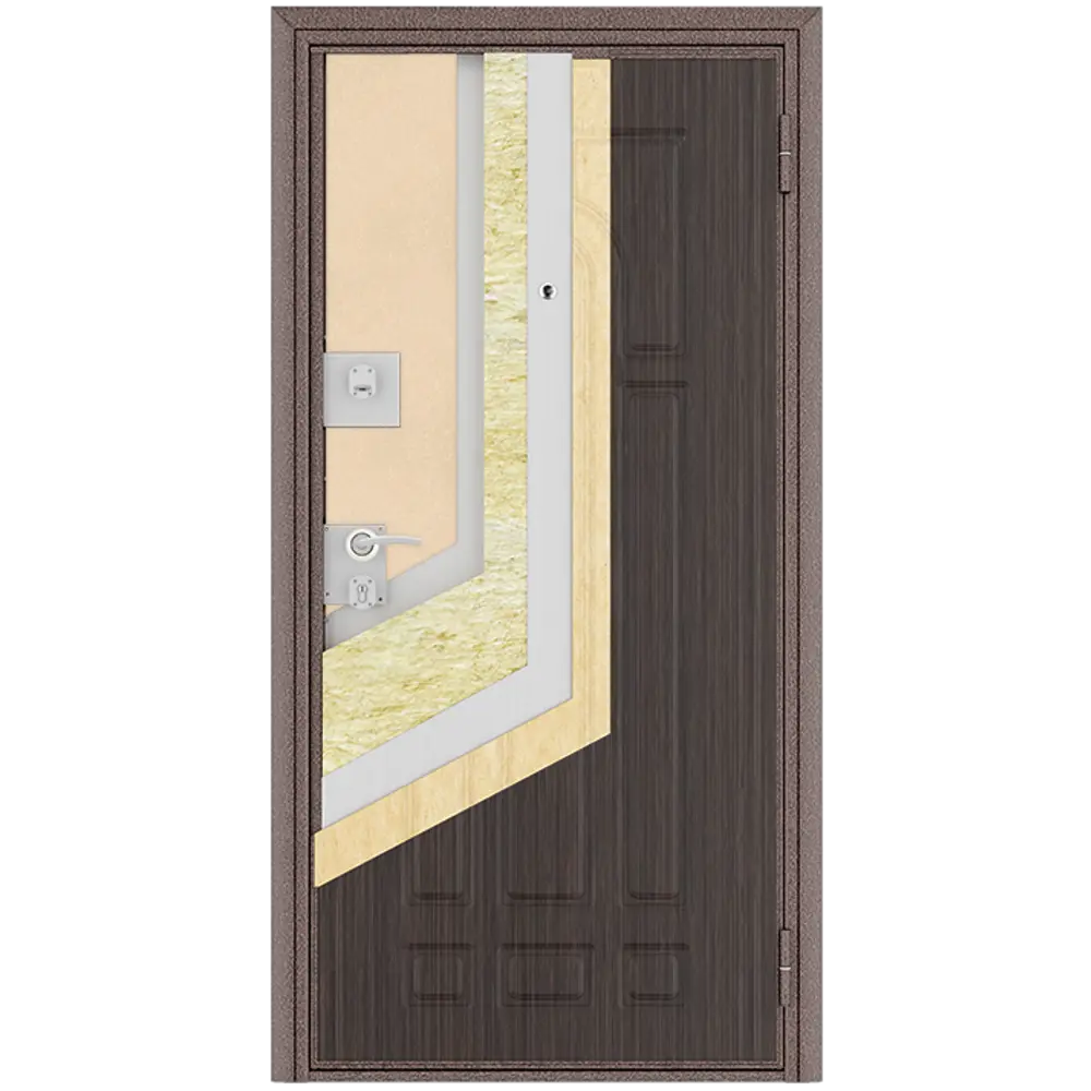 Дверь входная металлическая Оптим 88x205 см правая итальянский орех 84226062 STLM-2085016 DOORHAN  - Вид №6